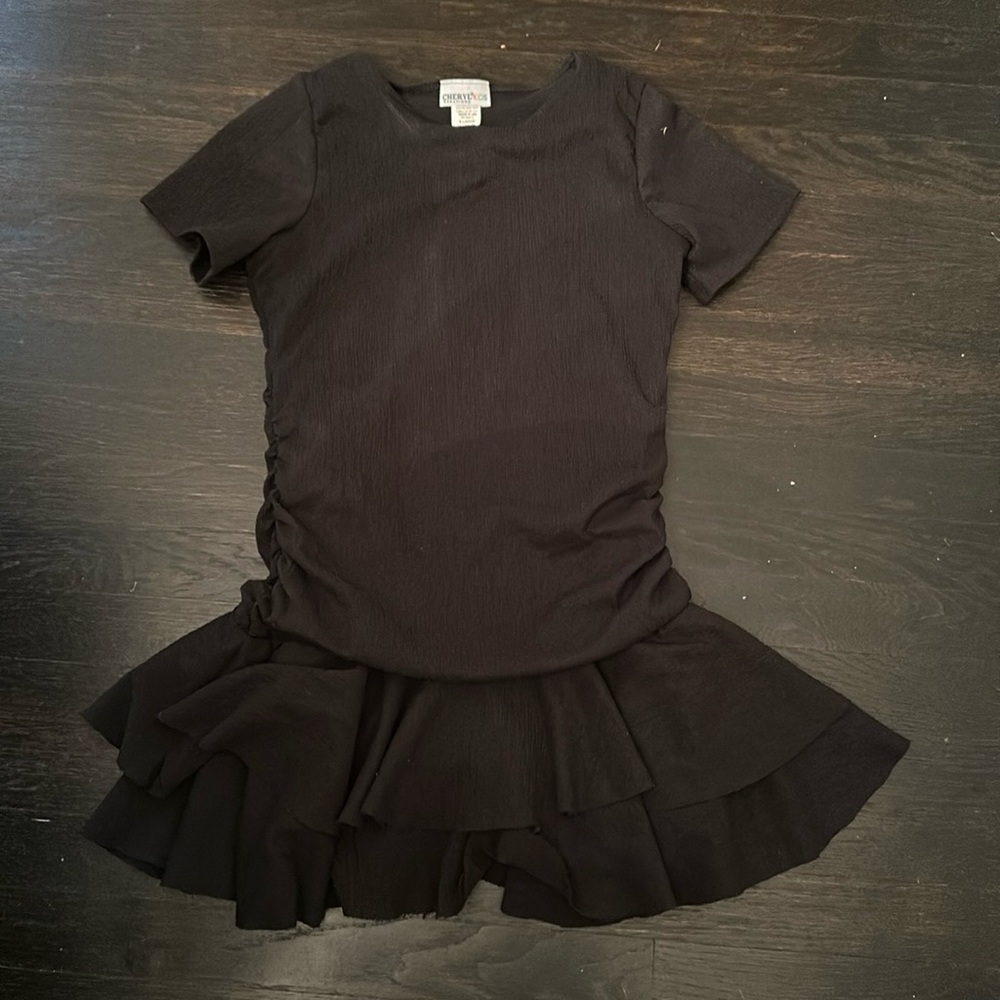 Cheryl Kids xl girls black short sleeve dress